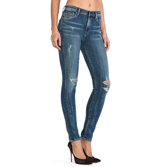 Citizens of Humanity Rocket High Rise Distressed Skinny in Indie - Picture 2 of 11